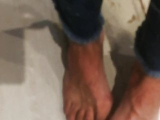Freshly painted toenails