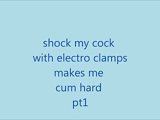 shocking my cock to make me cum