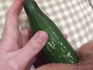 Anal cucumber play