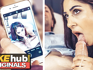 FAKEhub - Indian Desi hot wife MILF filmed taking cheating husband&#039;s thick cock in her hairy pussy by cuckold