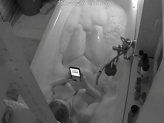 Cam of wife in the bath