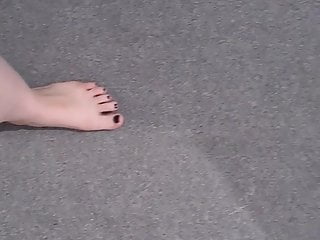 Barefoot walk