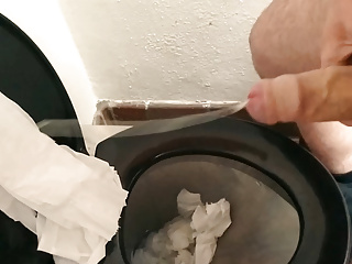 Dropping A Massive Cumshot Into Work Toilet - SlugsOfCumGuy