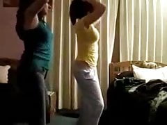 PAKI GIRLS DANCING IN ROOM