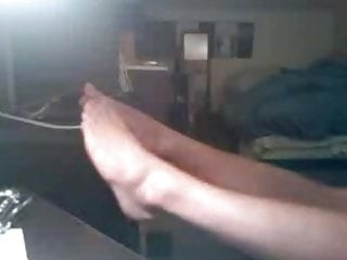 Straight guys feet on webcam #214