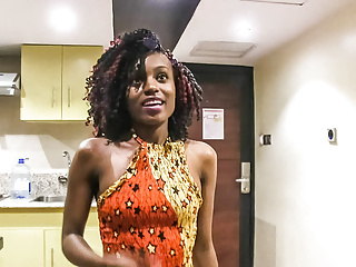 Tanzanian Amateur Ebony Model Cast For a Fake Job