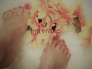 Kai Divine&#039;s Foot Collage Red Toes 