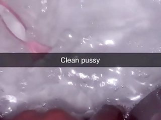 Cleaning my little pussy