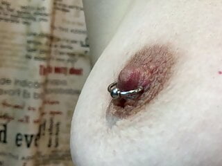 Big pierced nipples