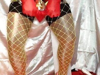 Sissy slut show with dildos and toys