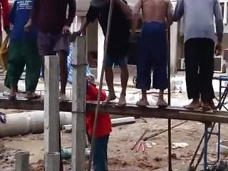 Large Hole Pounded by Group of Guys