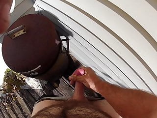 Cumming on the back porch