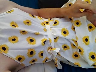 The cutest flower dress for a summer crossdresser pt.2