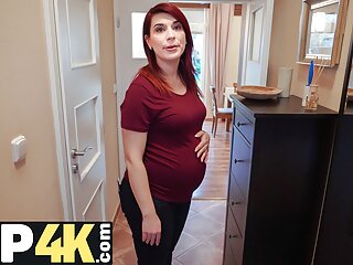  video: DEBT4k. Bank agent gives pregnant MILF delay in exchange for quick sex