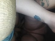 Creampie my gf on couch