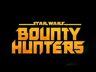 Star wars bounty hunter riding cyborg...