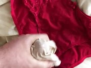 Cumming on wifes friends panties knickers after raiding 