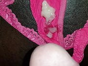 Wet pink thongs 