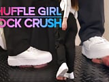 Shuffle Girl Cock Crush in White Platform Sneakers - Shoejob, Trampling, Sneakers, White Puma