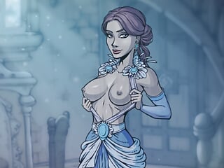 Slutty Ghost Girl Flashes Her Tits and makes The Headmaster Cum - Innocent Witches - Porn Gameplay