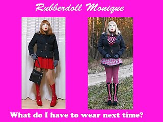 RUBBERDOLL MONIQUE – What should I wear? You decide!