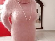 Charlene Pink Mohair Dress