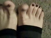 Sexy Pedicured Feet in Ankle Warmers