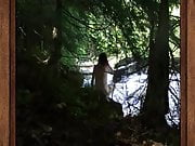 Nude hike to Peterson Falls
