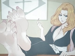 Matsumoto Rangiku (Bleach) Feet Cum Tribute