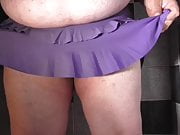 Wetting panties and skirt