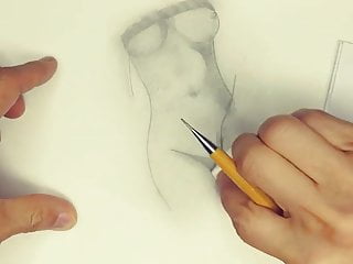 Stepsister's Nude Body Drawing X16
