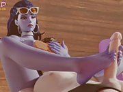 Widowmaker and Mercy - Caught shoe sniffing