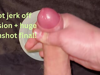 Sissy teen twink Jerks off for you and Cums on a special plate!