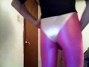 Pink leggings and leotard