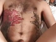 Hairy inked bear getting fucked