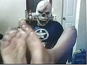 Straight guys feet on webcam #358