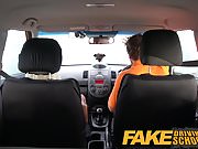 Fake Driving School squirting big tits milf gets creampie