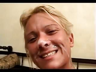 Blonde Milf Takes It In Her Ass Then A Facial