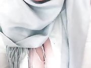 Hijab with Sexy Lips 