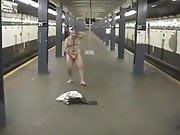 Slave Dave naked on the Subway 