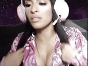 WWE - Zelina Vega cleavage on webcam