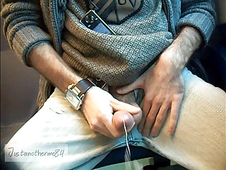 Train wank 2 justanotherme84 masturbating train...