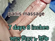 Penis massage 6 to 8 inches within 7 days 