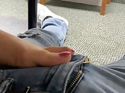 My Boss Uses Her Feet Under Table 