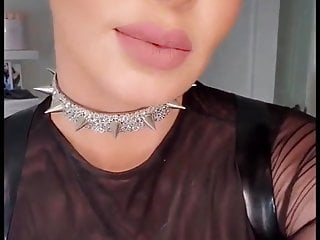 Anal Queen In Transparent Dress Leather...