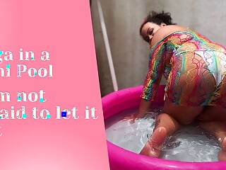 BBW Yoga in a Mini Pool Farts