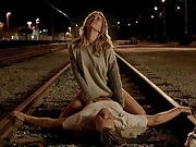 Bojana Novakovic Rides Guy In A Railway In Shameless