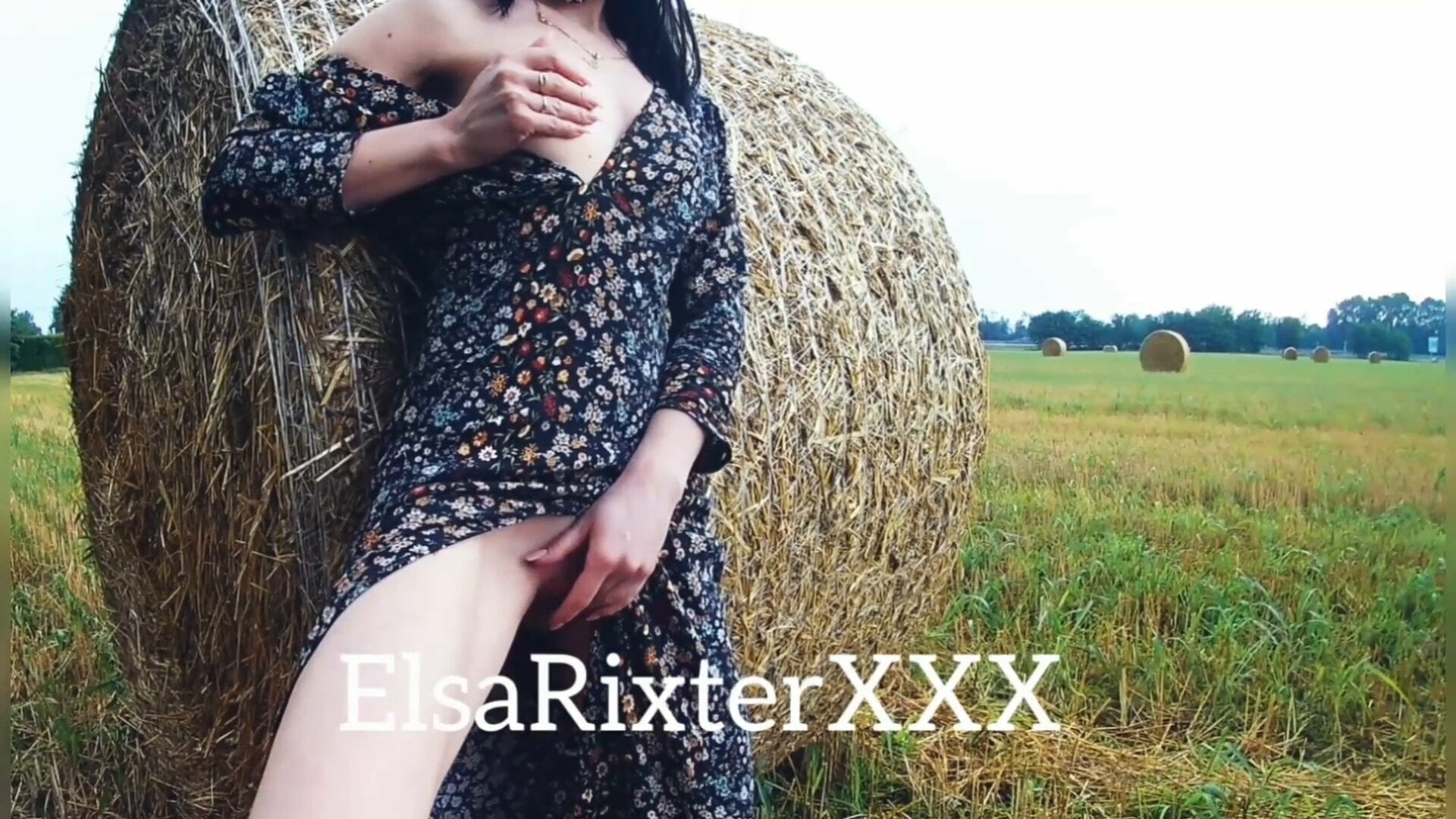 My long public flashing, masturbation on field ElsaRixterXXX
