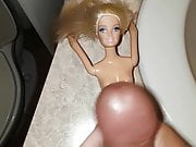 Barbie bathroom cumshot
