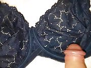 Blue bra cum